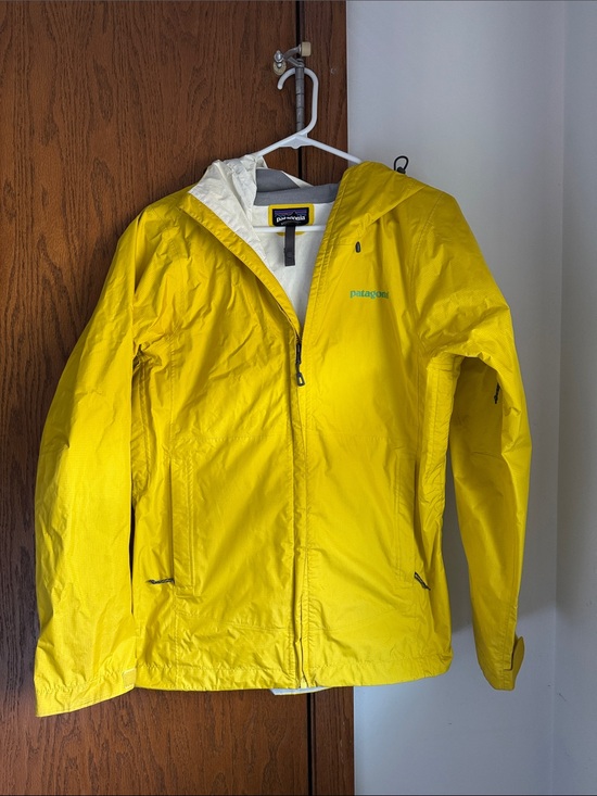 Patagonia Jackets & Blazers - Patagonia Bright Yellow Hooded Shell Jacket